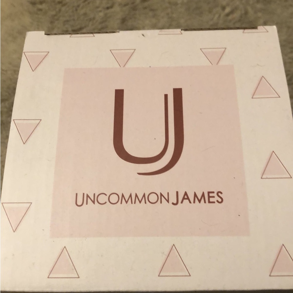 Uncommon James Pink and Brown Logo Box